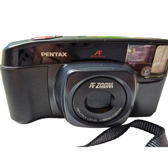 Pentax IQZoom 60 AF Macro Zoom 38-60mm Point Shoot 35mm Camera Strap UNTESTED - Picture 2 of 9